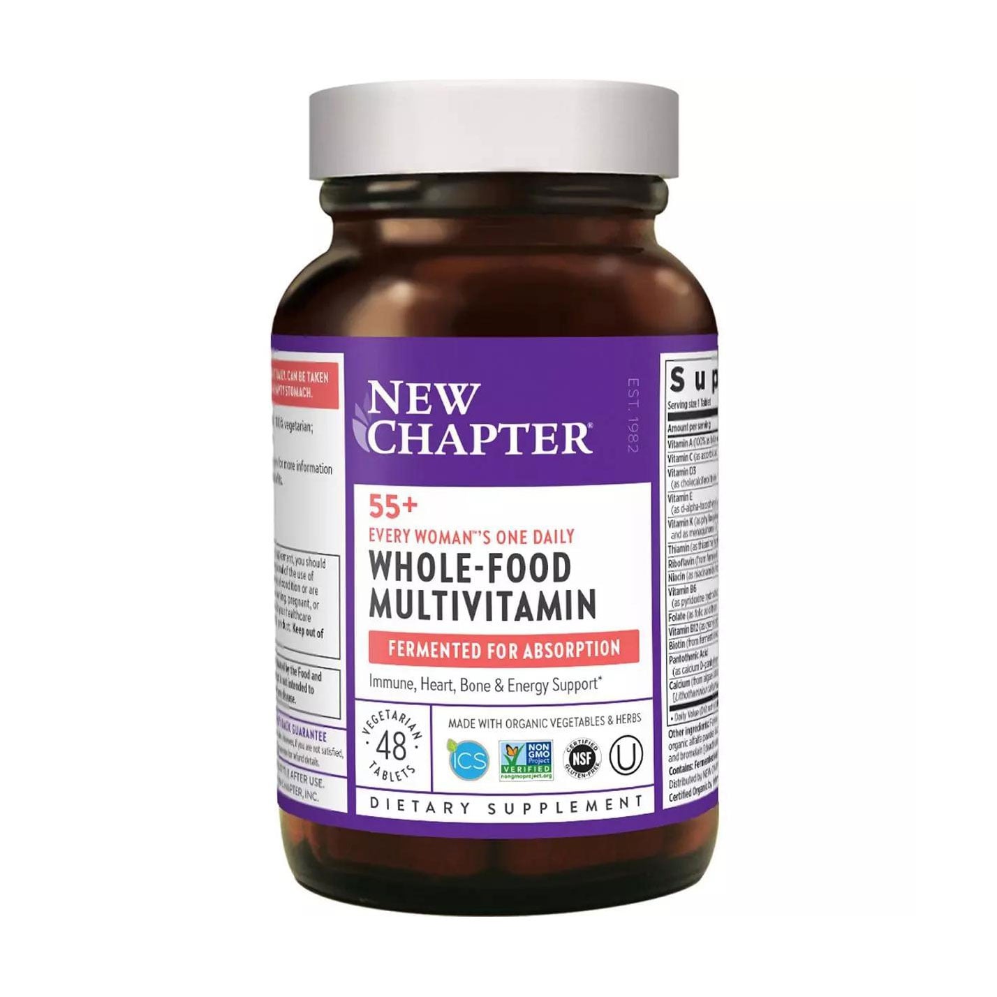 Уцінка! Мультивітаміни для жінок 55+ New Chapter Every Woman's One Daily Whole-Food Multivitamin, 48 таблеток